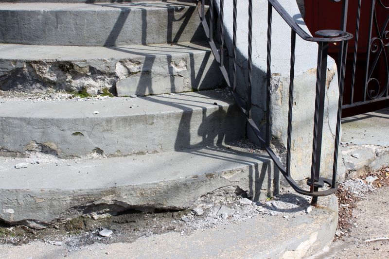 Concrete Stairs Repair in Summer