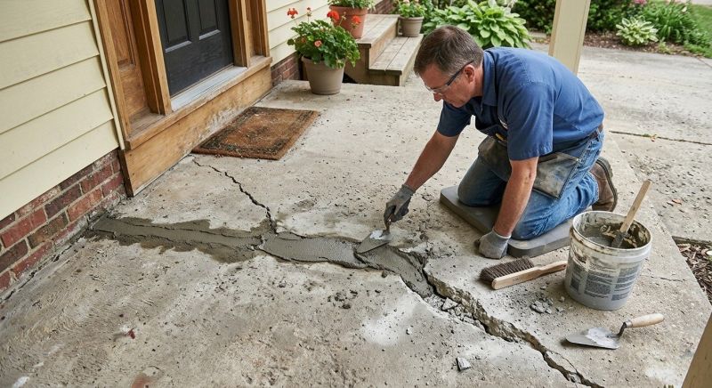 Entryway Concrete Repair in Miami Dade County, FL